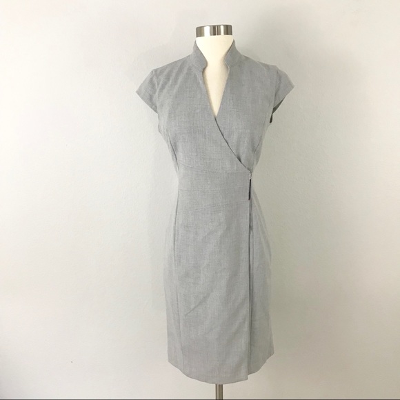 calvin klein mandarin collar dress